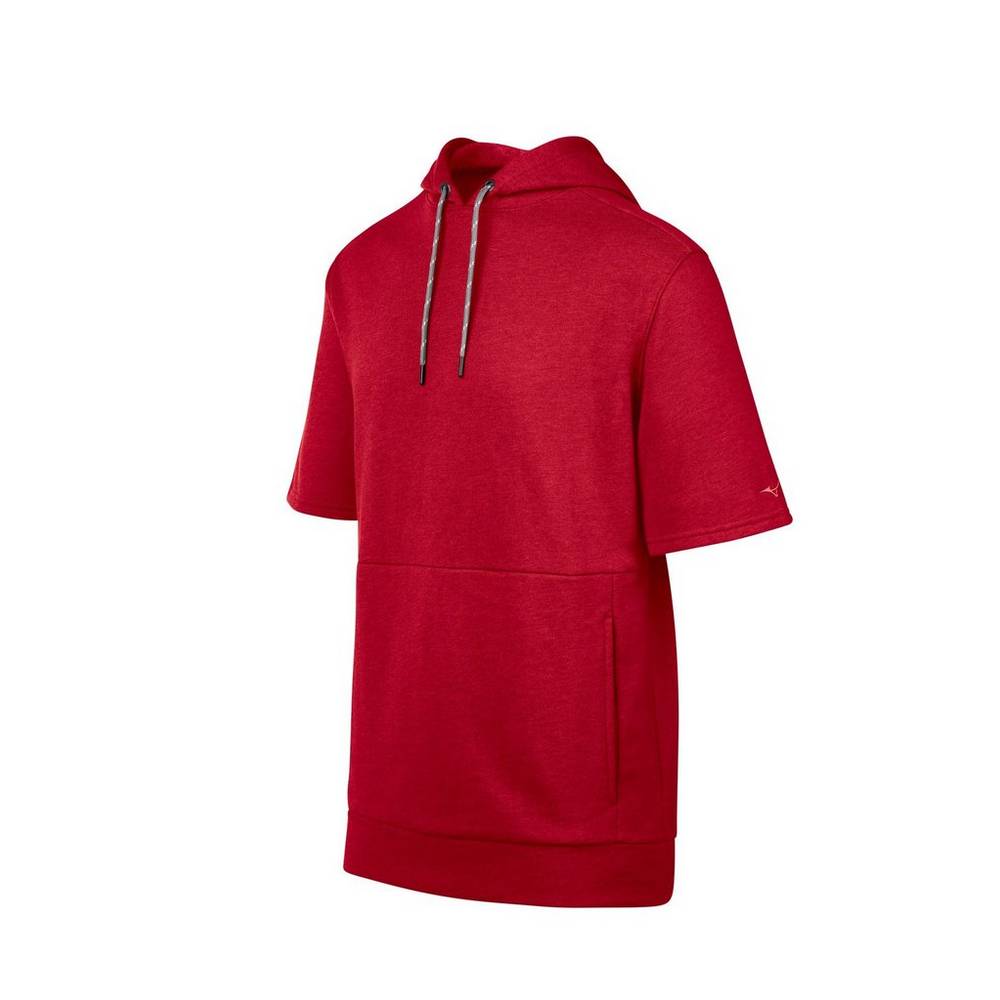 Panske Mikina Mizuno Game Time Short Sleeve Červené Vypredaj ATWV95123